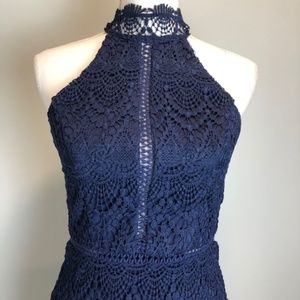 Lace Dress Midi Pencil Sz 2